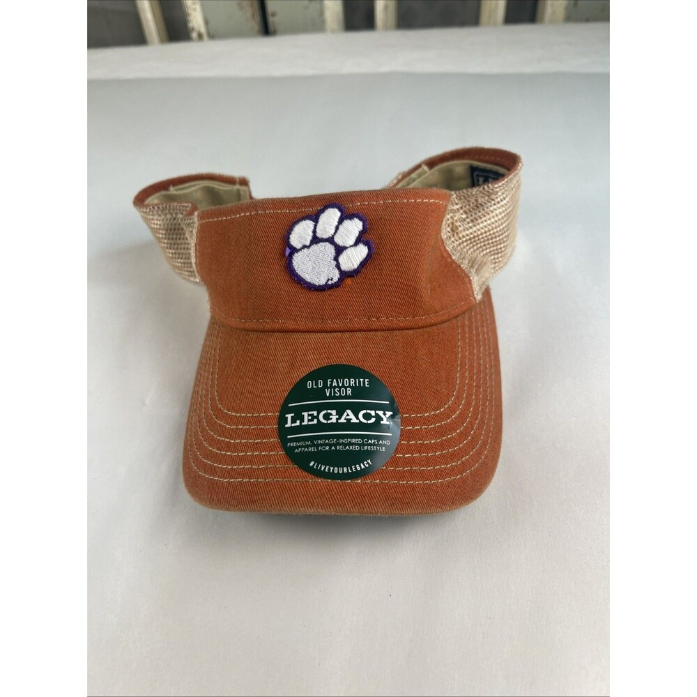 Clemson Tigers Legacy Orange Snapback Adjustable Visor Adult OSFM
